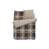 Produkt-Bild: Bettwaren-Shop Flanell Bettw&auml;sche Sherwood brown (135x200 cm + 80x80 cm)