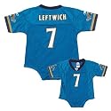 Reebok NFL Equipment Jacksonville Jaguars #7 Byron Leftwich Teal Infant One-Piece Replica Football Jersey