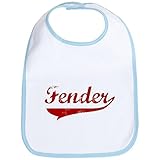 CafePress Fender red vintage Bib - Standard Sky Blue by CafePress