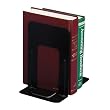 Officemate Bookends, 9 Inches, Non-Skid Base, Black, Pair (93051)