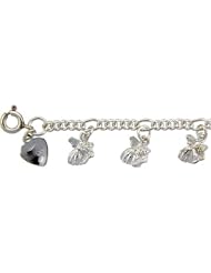 Sterling Silver Goldfish Charm Bracelet