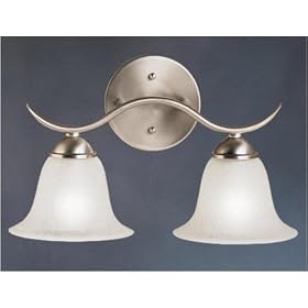 Contemporary Dover Two Light Vanity Wall Fixture by Kichler by LAMPS BEAUTIFUL
