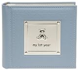from Shudehill Giftware Photo Album - My First Year Blue Baby Boy Photo Album (Model 77802)