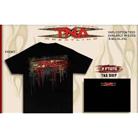 TNA BLOOD DRIP BRAND NEW TNA WRESTLING T-SHIRT LARGE