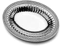 Wilton Armetale Flutes and Pearls Oval Bread Tray