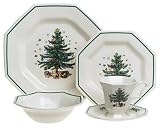 Nikko Ceramics Christmastime 5-Piece Dinnerware Place Setting, Service for 1