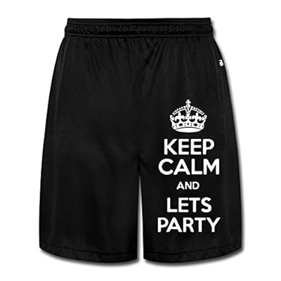 Runy Men's Keep Calm And Let Slim Sports Jogging Shorts With Pocket