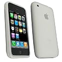 Clear White Textured Silicone Skin Case for Apple iPhone / iPhone 3G 8GB 16GB