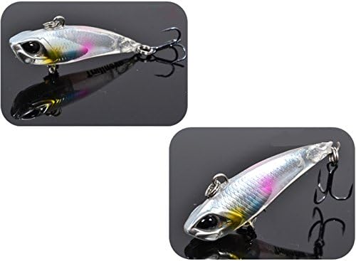 Yeartar Min VIB Hard Bait 40mm 3.8g Fishing Lures Spinner Bait (White)