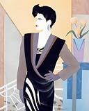 Nick Georgiou (Girl Posing 80's Fashion) Art Poster Print - 16