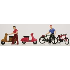 HO Bicycles Scooters (6) by Model Power