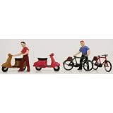 Model Power HO Bicycles Scooters (6) MDP5751