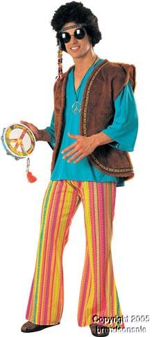Adult 60's Woodstock Costume (Size X-Large 46-48)  
