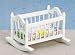Dollhouse Miniature Rocking Cradle