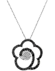 10k White Gold 3/4cttw, H-I Color, I2-I3 Clarity, Diamond Pendant Necklace, 18"