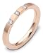 2.5mm stackable diamond wedding band ring (0.12cts diamonds Platinum)