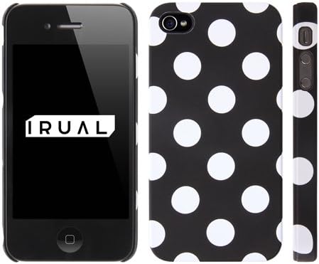 IRUAL Hard case for iPhone 4s | BY Graphics Case Black with White Dot | Designed and Managed in Japan with Japanese High Quality Standards