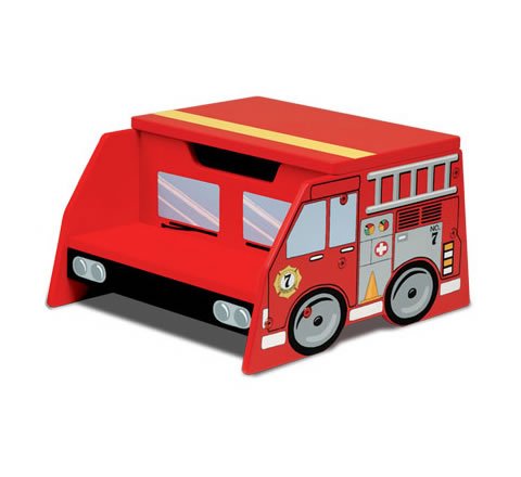 Kitchen: Firetruck Step Stool