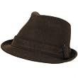 New Viscose Stingy Fedora Trilby Satin Hat Brown Large Extra Large