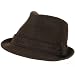 New Viscose Stingy Fedora Trilby Satin Hat Brown Large Extra Large