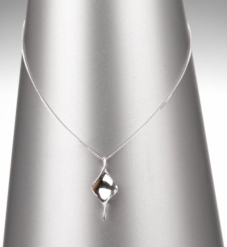 Sterling Silver Twisted Pendant Necklace