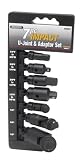 Performance Tool Mechanics Products W30937 7 Piece Impact U Joint & Adapter Set
