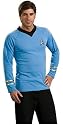 Rubies Men's Star Trek Classic Deluxe Shirt, Blue, Medium
