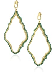 Azaara "Delicate" Malachite Drop Earrings