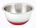 Kitchen & Housewares : Meyer Circulon Mixing Bowl, Stainless Steel & Red, 2.5 Litre