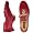 Pakerson Handmade Italian Red Leather Lace-up Shoes 7 US | 6.5 UK | 41 EU