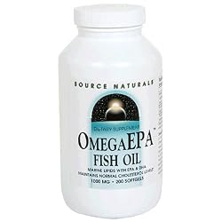 Source Naturals Omega EPA Fish Oil 1000mg, 200 Softgels (Pack of 2)