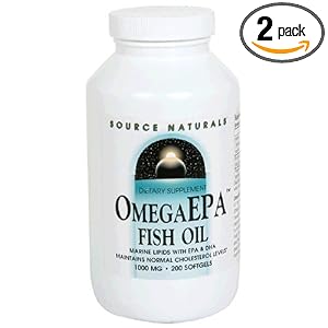 Source Naturals Omega EPA Fish Oil, 1000 mg, Softgels, 200 softgels (Pack of 2) by Source Naturals
