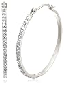 14k White Gold Diamond Hoop Earrings (1/4 cttw, LM Color, I2-I3 Clarity)
