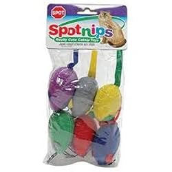 ''Spotnips'' Felt Mice with Catnip Cat Toys