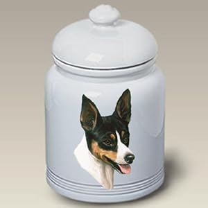 Rat Terrier: Ceramic Treat Jar 10" High #45130