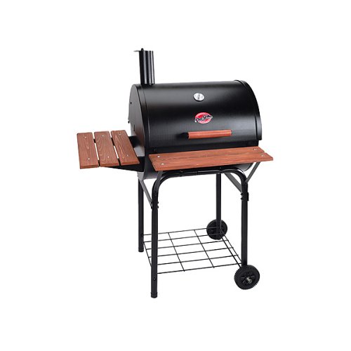 Char-Griller 2123 Wrangler 640 Square Inch Charcoal Grill / Smoker