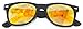 Vintage Retro Classic Mirror Reflective Revo Lens Wayfarer Style Sunglasses (Mirror Lens - Black Frame)
