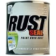 RustSeal SILVER by KBS Coatings :: Stop Rust Coating :: Revolutionary Rust Preventive Paint :: Self-Leveling Finish with Metal Filler Ideal for Pitted Surfaces :: KBS Quart Coats approx. 50 Sq. Ft. with 2 Coats
