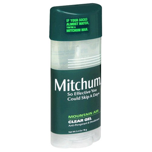 Mitchum Anti-Perspirant & Deodorant, Clear Gel, Mountain Air, 3.4 oz (96 g) (Pack of 4)