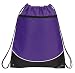 Bag Purple
Deluxe Cinch Drawstring Two Tone Backpack Bookpack Bag, Purple