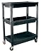 Advanced Tool Design Model  ATD-7017  Plastic Utility Cart With Three Shelves & Two Locking Wheels