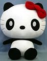 Hello Kitty Monochrome Panda Plush Stuffed Doll Toy