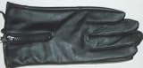 Mglv161 Genuine Black Leather Polyester Microfiber Lined Luxurious Looking Gloves for Men Size X XLarge