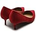 Ollio Women's Shoe Faux-Suede D'Orsay Pointed Toe Multi Color Pump