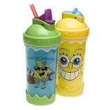 10 Oz Sponge Bob Straw Cups - 2 Pack