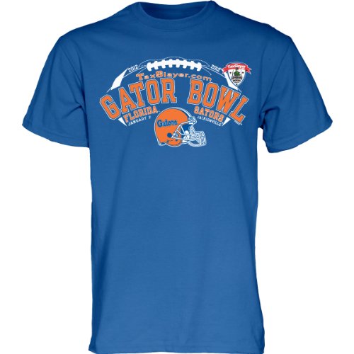 NCAA Unisex Adult Florida Gators 2012 Gator Bowl Mill Dyed Tee (Royal, X-Large)