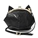 XMLiZhiGu Girls' Cute Purse Handbag Crossbody Shoulder Bags Pu Leather Black Cat Ear Bag Womens Cosmetic