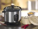 Edelstahl Vital Fit 2,5 Liter Reiskocher Reis Kochen