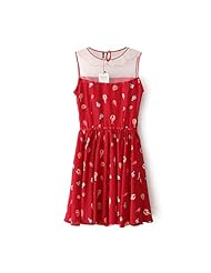 Chiffon/Tulle/Knit Summer Illusion Lace Sweetheart Sleeveless  Dress