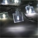 Fairy Lights LED Flat Ice Shaped White Christmas Lights 40 Bulbs
